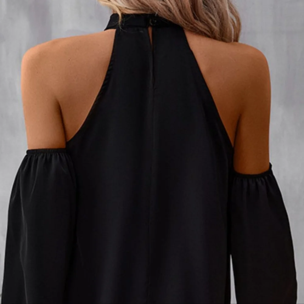 Noir Elegance Cold Shouler Top - Picture 4 of 5